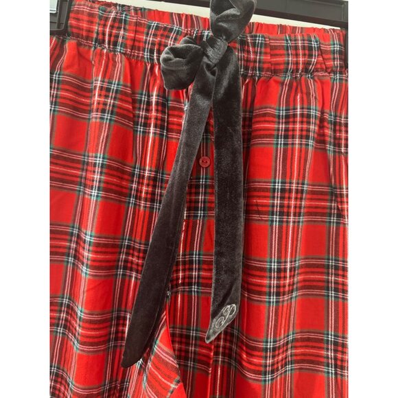 Victorias Secret Pink Womens Red Plaid Flannel Pajama Pants X-S - Picture 4 of 4